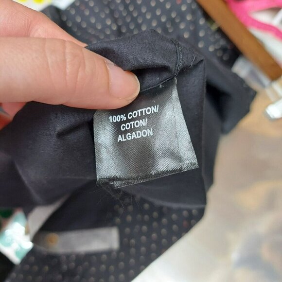 Kenneth Cole Black Long Sleeve Collared Slim Fit Dress Shirt Size 14/16 - Picture 7 of 8